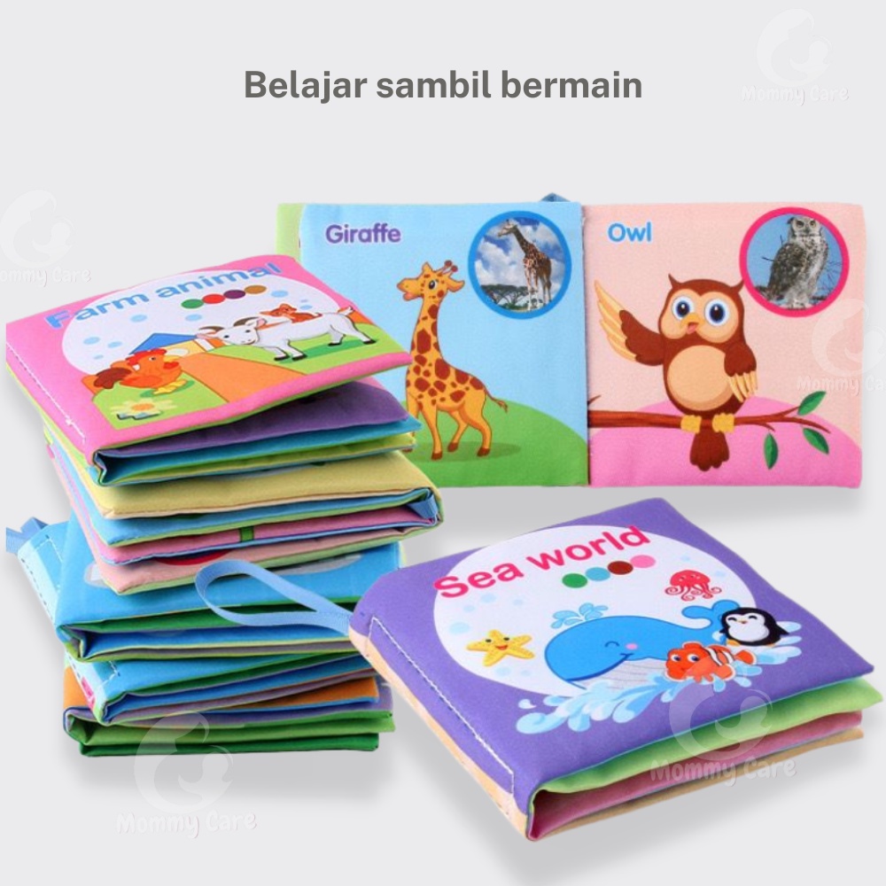 MOMMYCARE SOFTBOOK BUKU BANTAL MAINAN BAYI BUKU BAYI SOFT BOOK BUKU KAIN BUKU BANTAL EDUKATIF