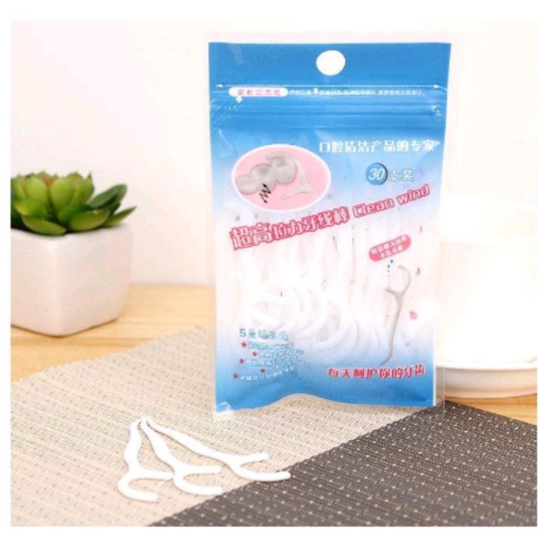 Dental Floss / Benang Tusuk Gigi isi 30 pc Higienis