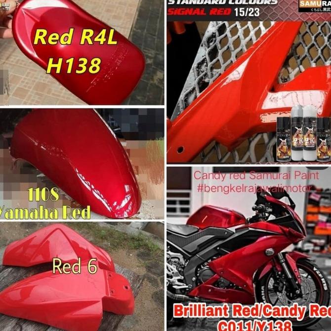 Cat Samurai Paint : Merah Red- Signal- Brilliant- Yamaha- R4L- Maroon-