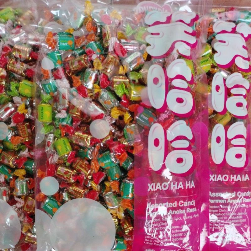 XIAO HA HA  ASSORTED CANDY / PERMEN ANEKA RASA 500 GRAM