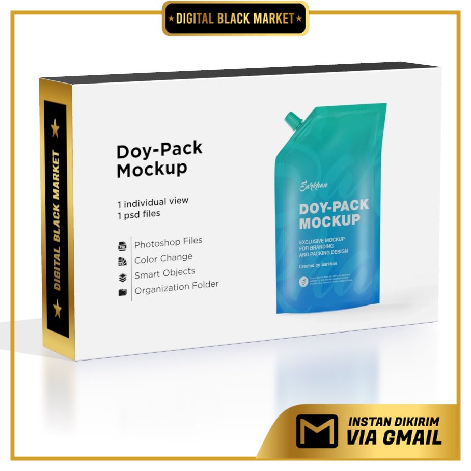 Matte Doy-Pack Mockup