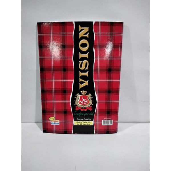 

Buku Tulis Merk Vision Isi 42 Lembar