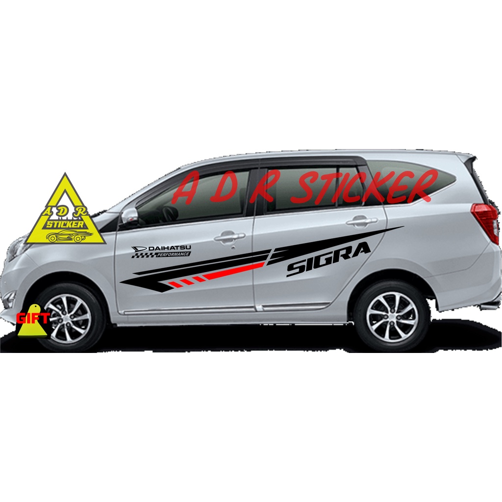 NEW STICKER STIKER MOBIL DAIHATSU SIGRA CUTTING STICKER MOBIL SIGRA