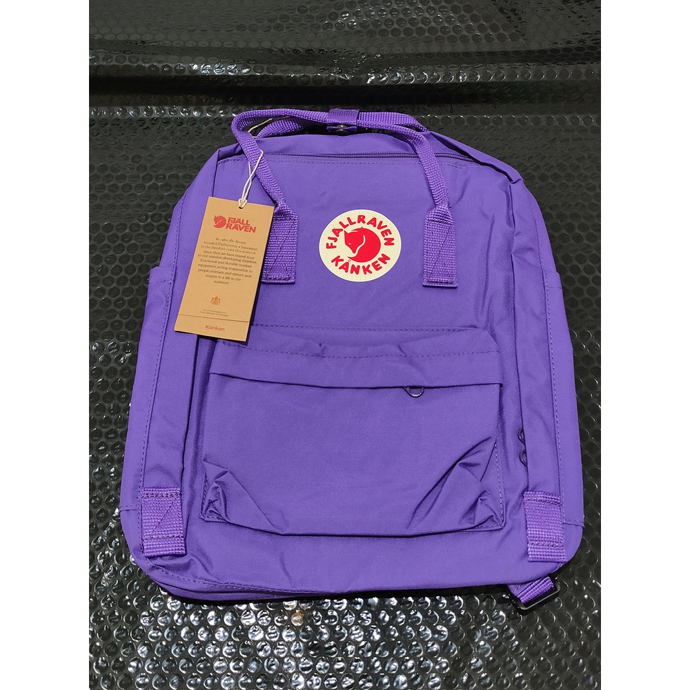 SALE Tas Ransel Kan Ken MEDIUM Polos Simple / Backpack Sekolah Wanita (READY GOSEND)-dark purple