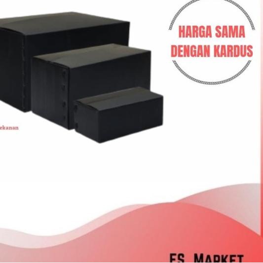 

Kotak Box Packing Bahan Plastik / Box Kardus Plastik Tahan Air - 60X30X40 BESAR