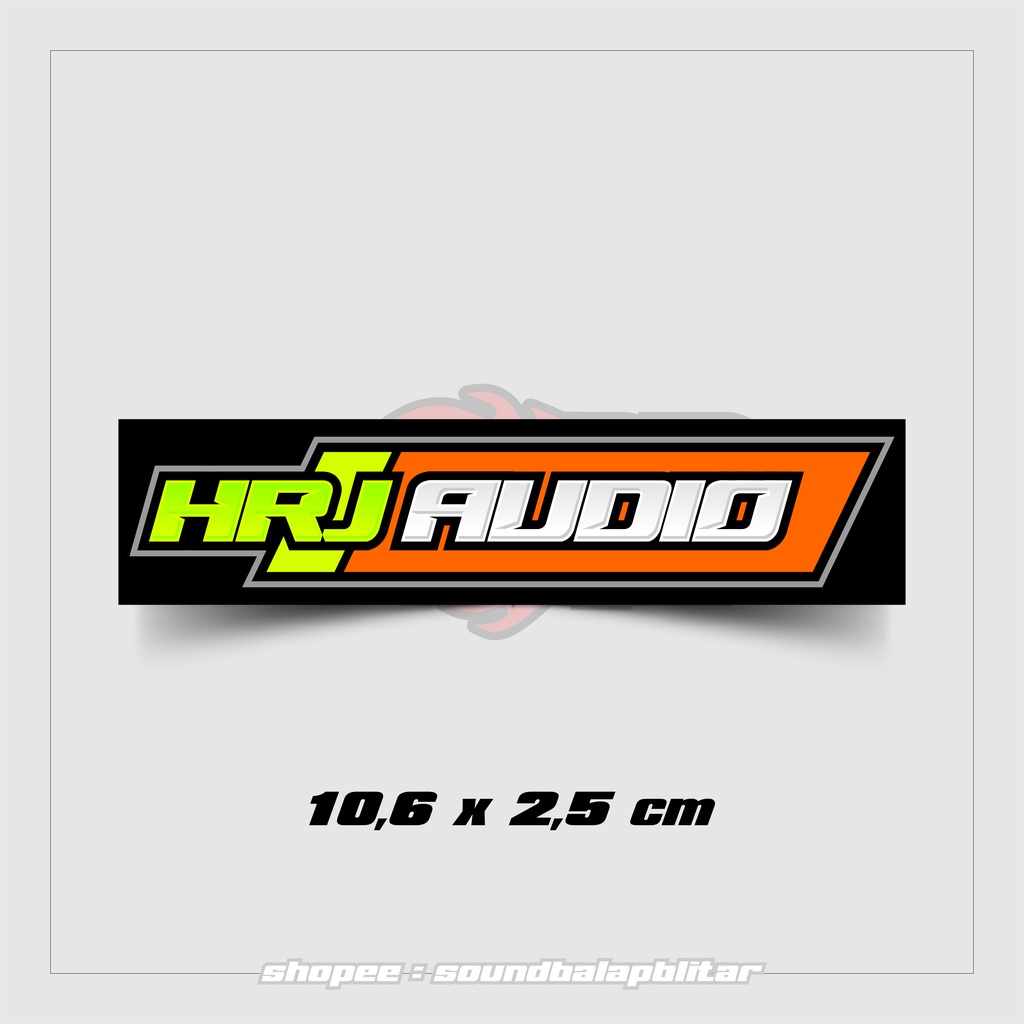 Stiker HRJ Audio Sound System Vynil Anti Air Unofficial