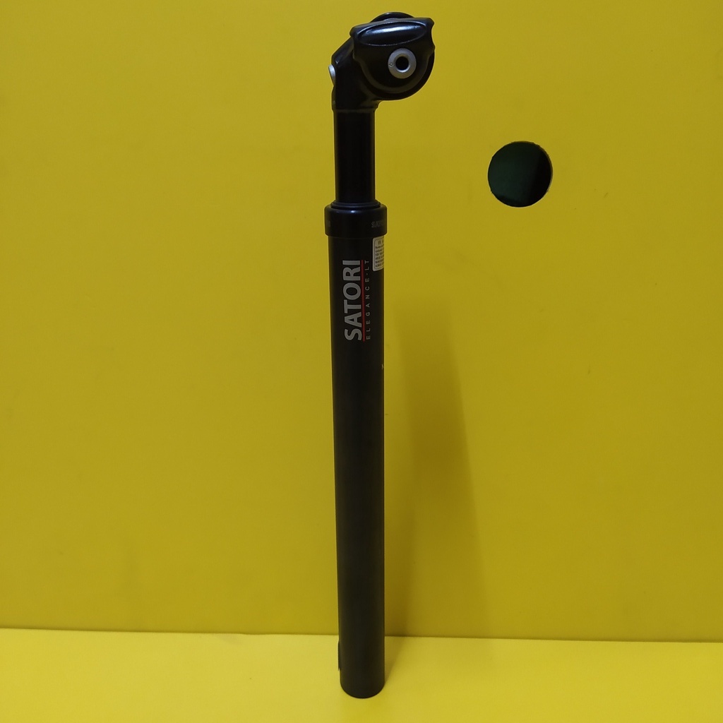 Seatpost sepeda satori elegance LT suspension 27.2 panjang 355 mm black