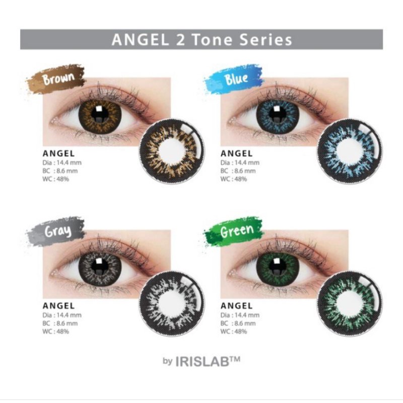 Living Color Angel Softlens Warna Ukuran Normal