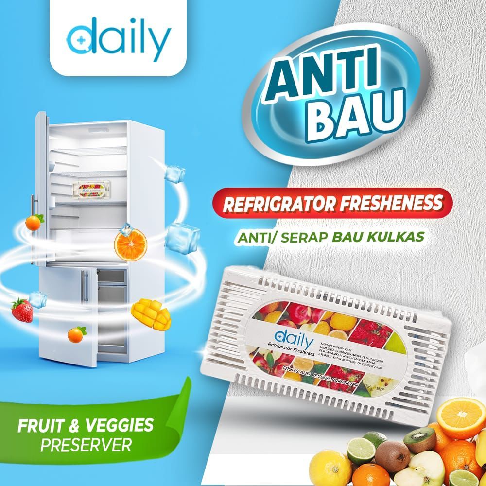 Penghilang Bau Penetral Bau Lemari Rak &amp; Kulkas Lemari Es Daily Refrigerator Deodorize Box