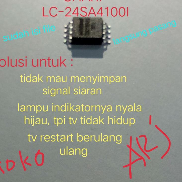 KodeDd2D7--ic eprom memory tv led sharp type LC-24SA4100I lc24sa4100i LC-24SA41001