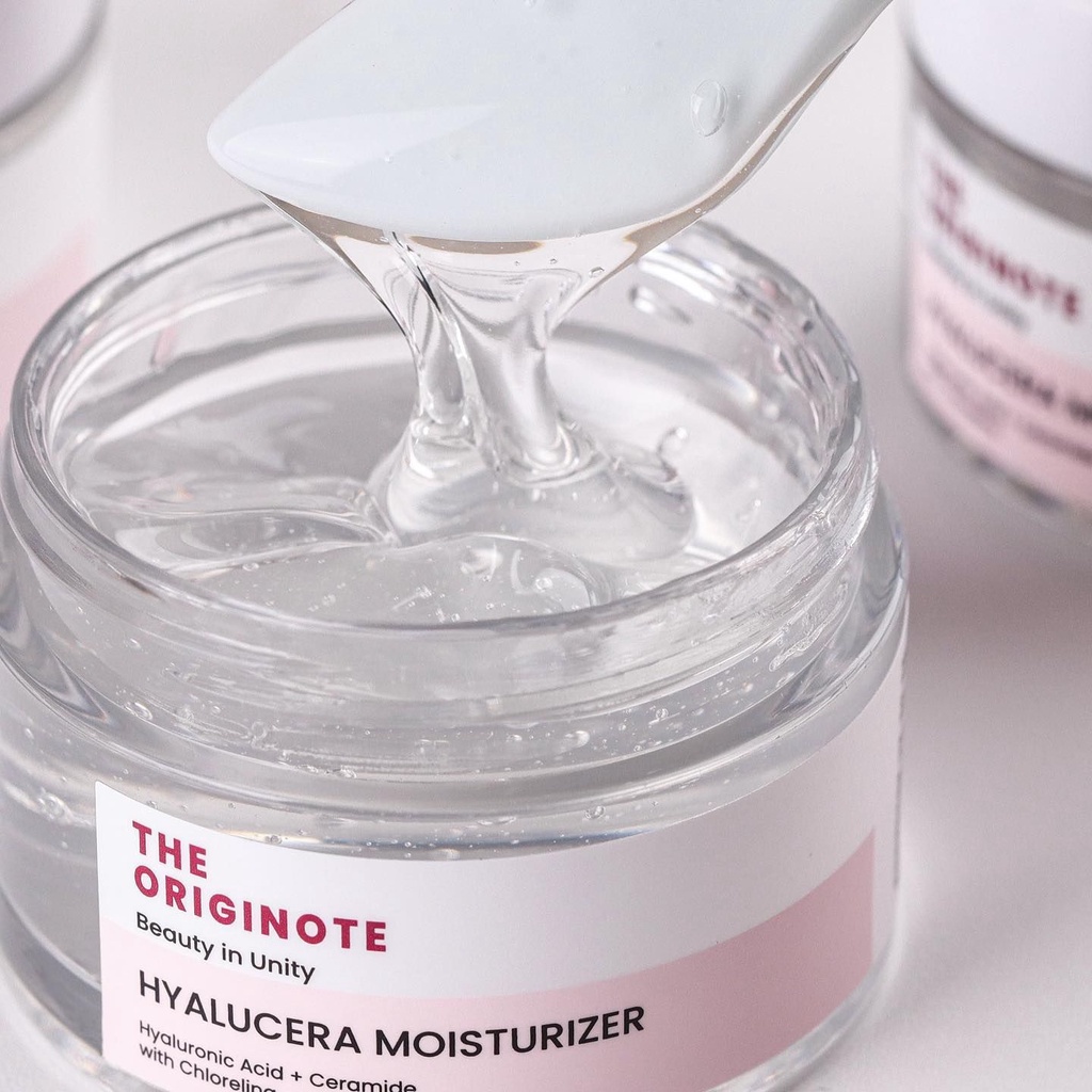 (ISI 2 PCS) The Originote Bundle 2pcs Hyalucera Moisturizer - Hyaluronic Acid + Ceramide + with Chlorelina