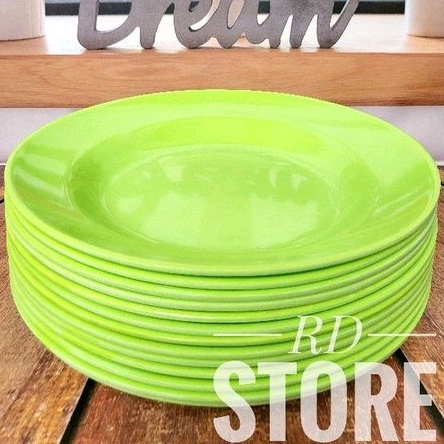 PROMO 12.PCS PIRING MAKAN POLOS MELAMINE WARE
