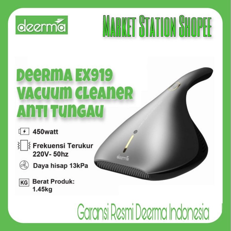 Deerma Vacuum Cleaner UV-C Penyedot Debu Tungau EX919 Garansi Resmi CM800/CM818