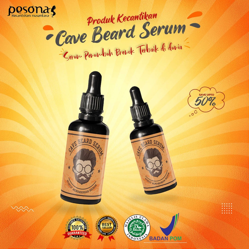 Jual Cave Beard Serum - PENUMBUH RAMBUT JENGGOT Penumbuh Jambang Brewok ...