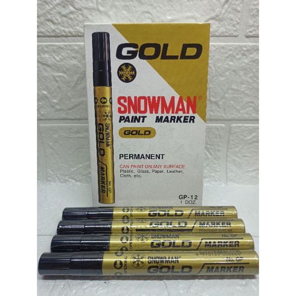 

Spidol Snowman Gold Paint Marker