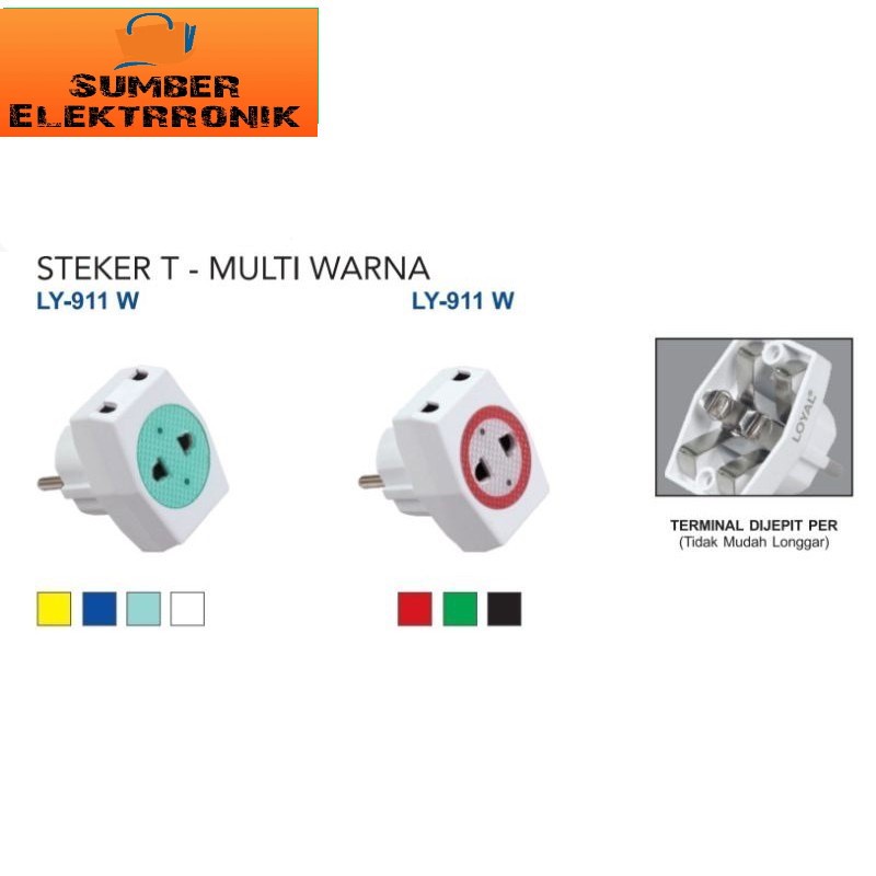 Steker T Multi / Colokan T LOYAL Yunior LY- 911 W