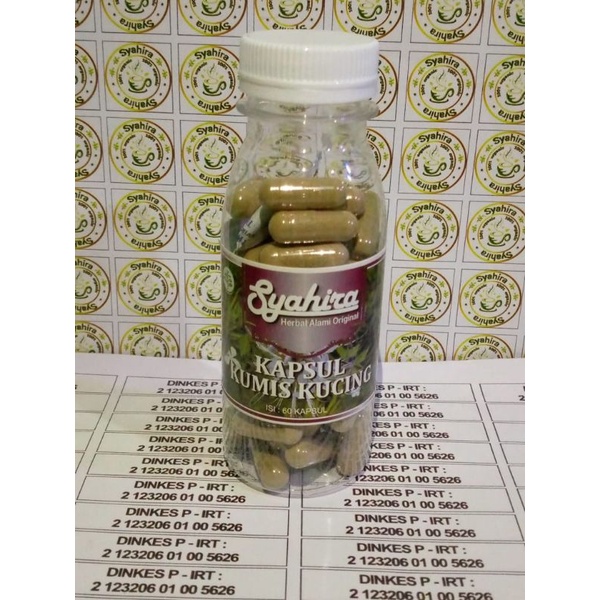 

KAPSUL HERBAL ALAMI KUMIS KUCING ISI 100 KEMASAN BOTOL