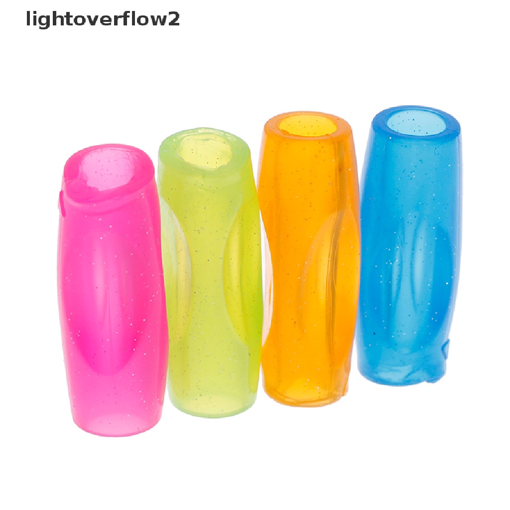 (lightoverflow2) 4pcs grip Pensil Bahan Karet Lembut Untuk Anak-Anak