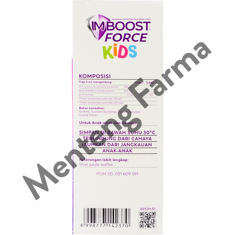 Imboost Force Kids Syrup 60 mL - Suplemen Penambah Imun Tubuh