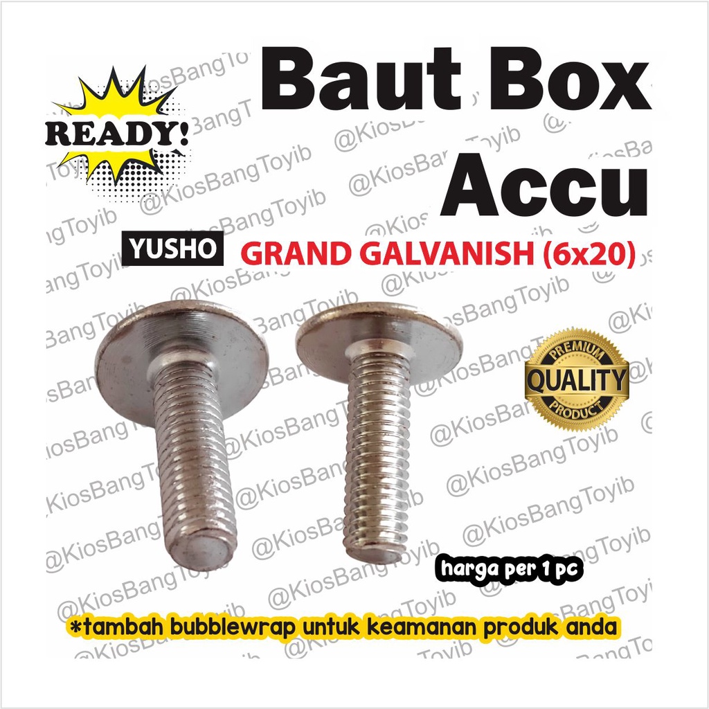 (1pc) Baut Box Accu Aki Grand Astrea Legenda Impressa 6x20 (YUSHO)