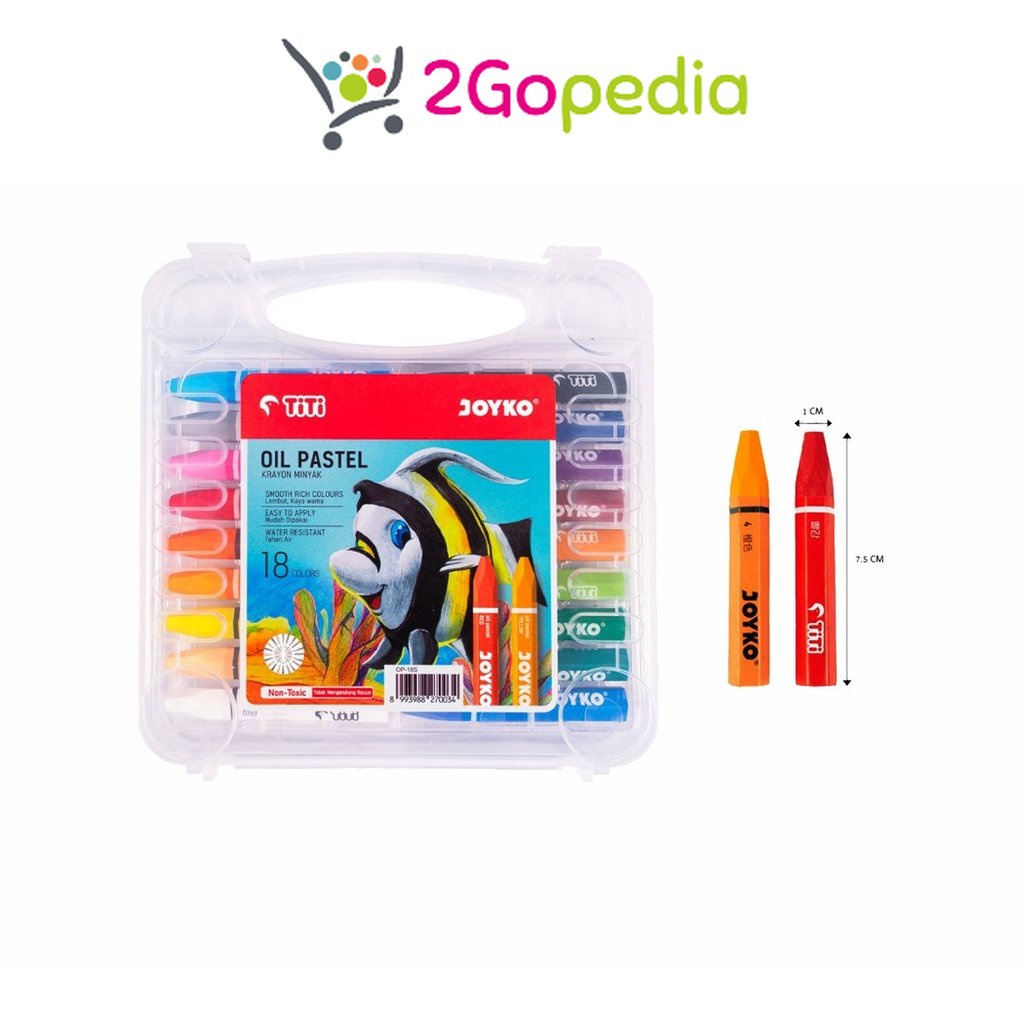 

Crayon Oil Pastel/ Krayon Minyak 36 Warna Joyko Grosir Murah Atk