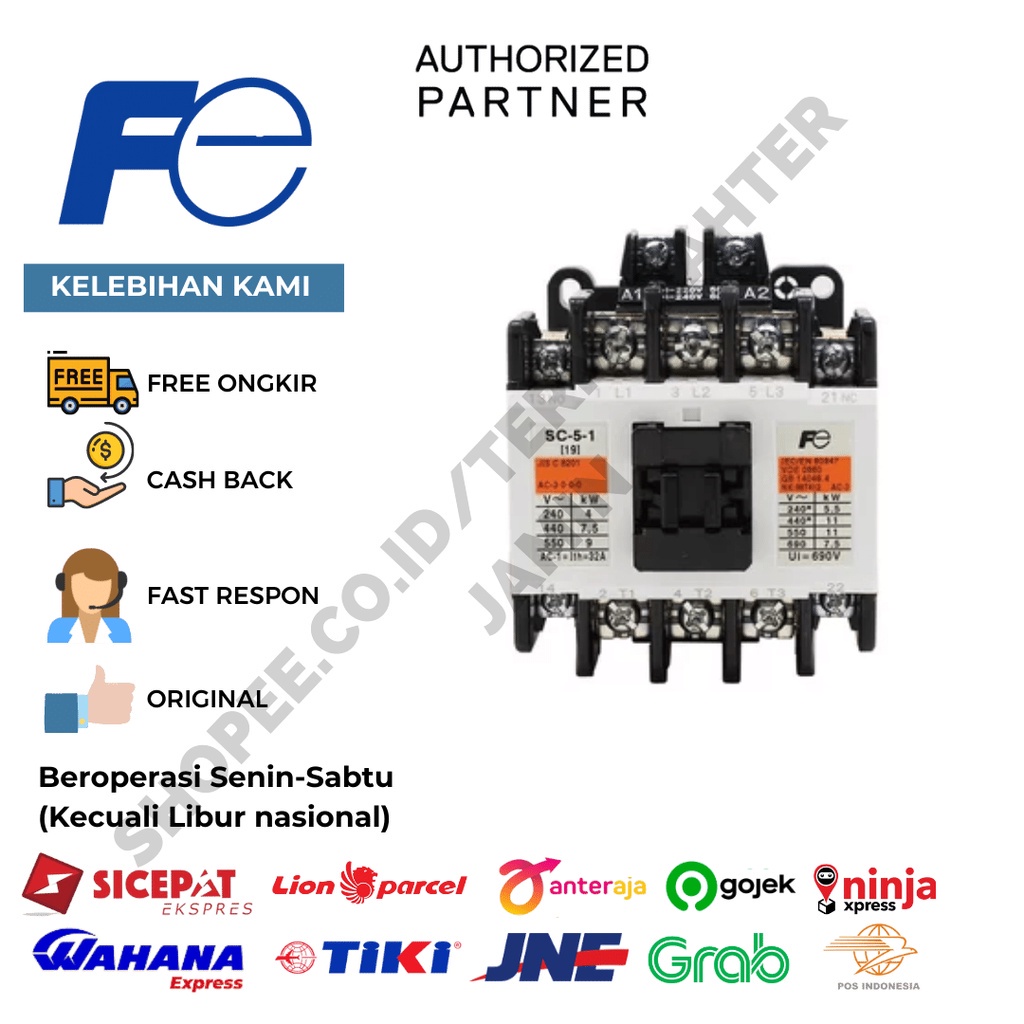 Fuji Contactor 3Phase  22A 11kW SC-5-1