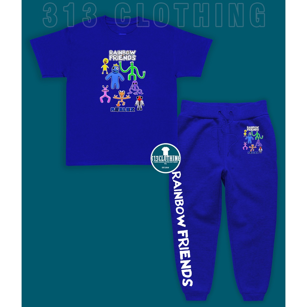 Setelan Anak Rainbow Friends Roblox Kaos Jogger Baju Anak Roblox Rainbow Friends Roblox
