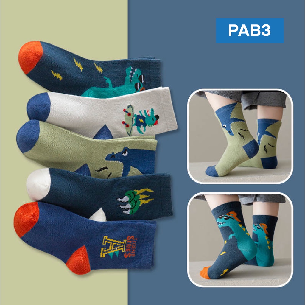 LAPAGO - Kaos Kaki Anak Bayi Laki Laki Perempuan Kid Socks Usia 1- 12 Tahun Type PAB