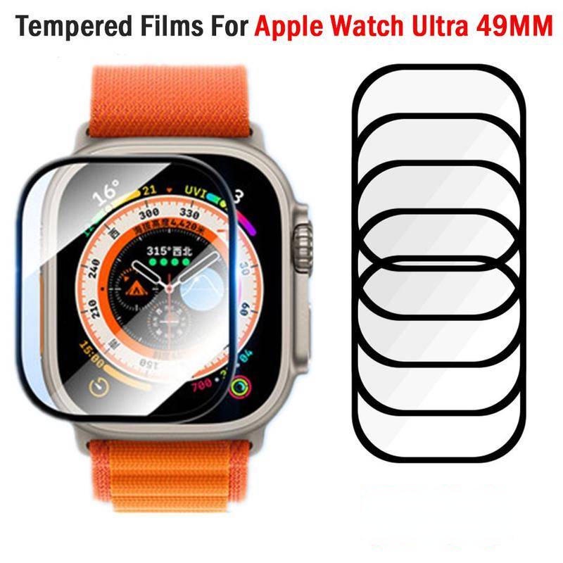 Pelindung Layar Tempered Glass HD 49mm Anti Gores Untuk Apple Watch Ultra 49mm