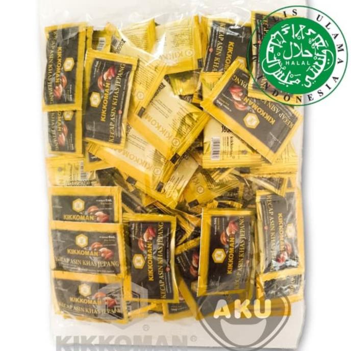 Jual Kikkoman Soy Sauce Sachet 5Ml. Kikkoman Kecap Asin Sachet 5 Ml Isi
