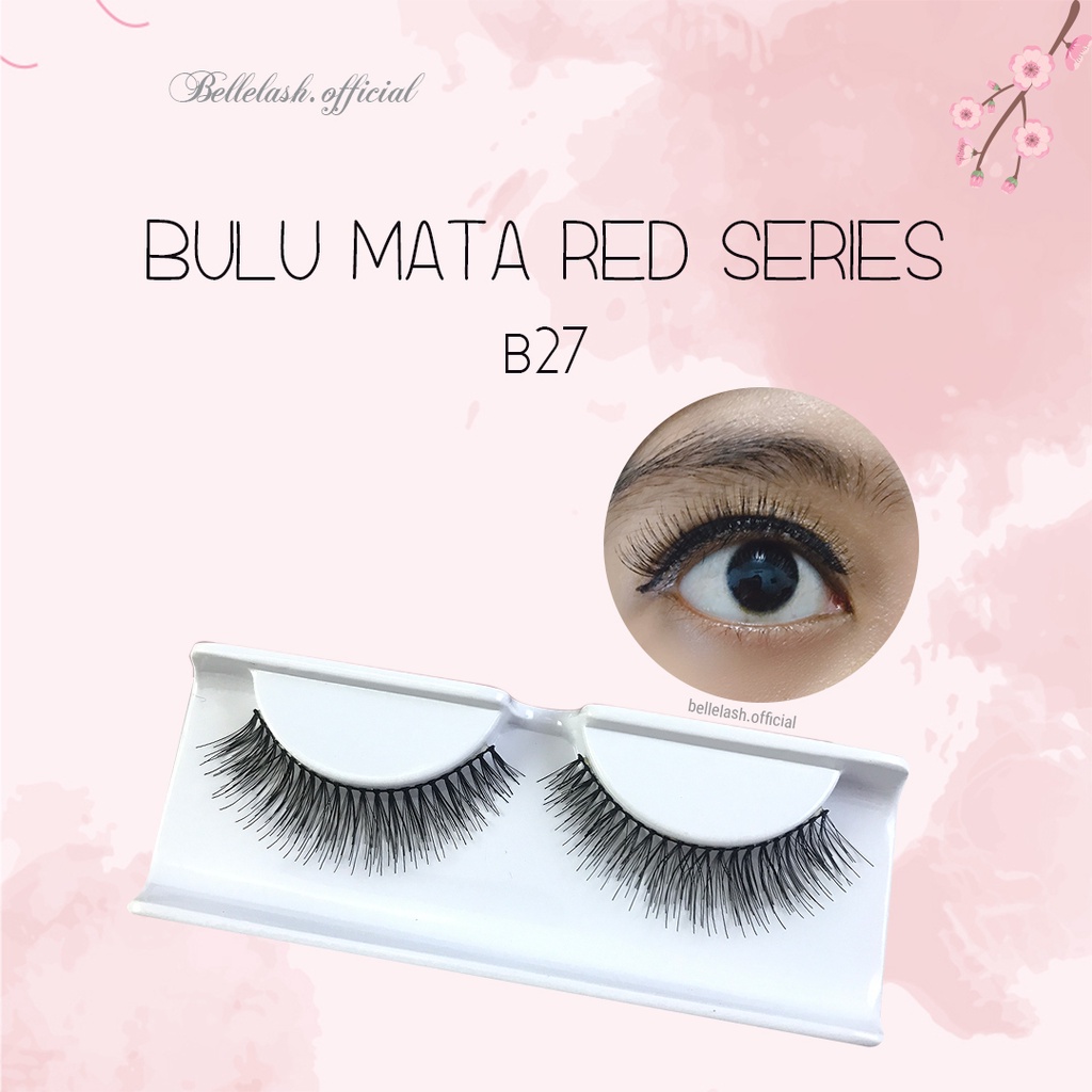 B27 Bulu Mata Palsu Handmade Natural False Eyelash Eye Lashes