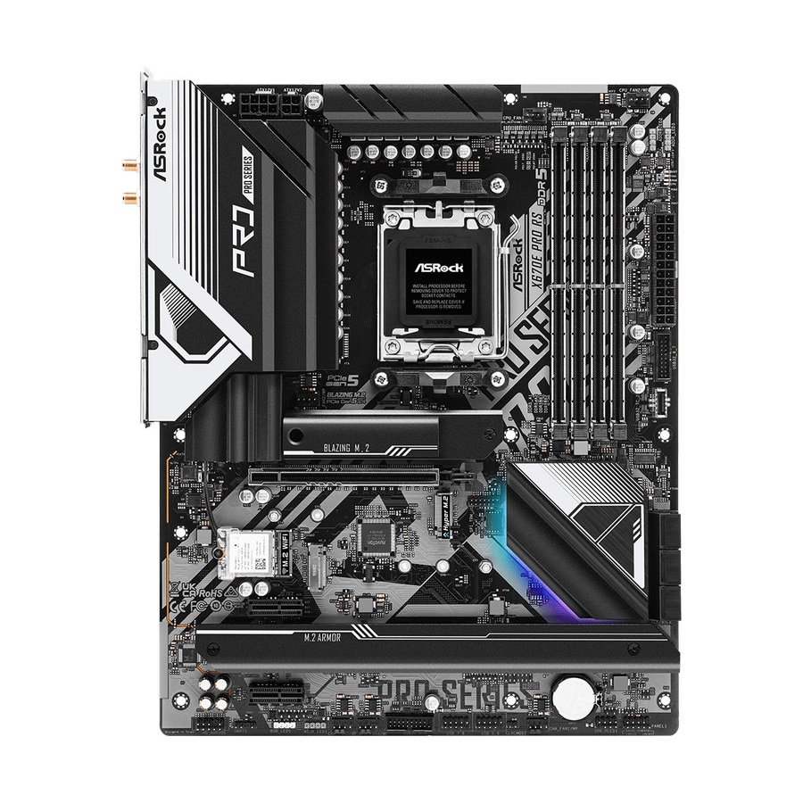 ASRock X670E Pro RS (AM5, AMD X670, DDR5, USB3.2 Type-C, SATA3)