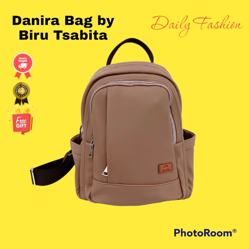 RANSEL DANIRA BY BIRU TSABITA BAHAN CHOCOLY ANTI AIR WATERPROOF BRAND LOKAL PREMIUM BERKUALITAS