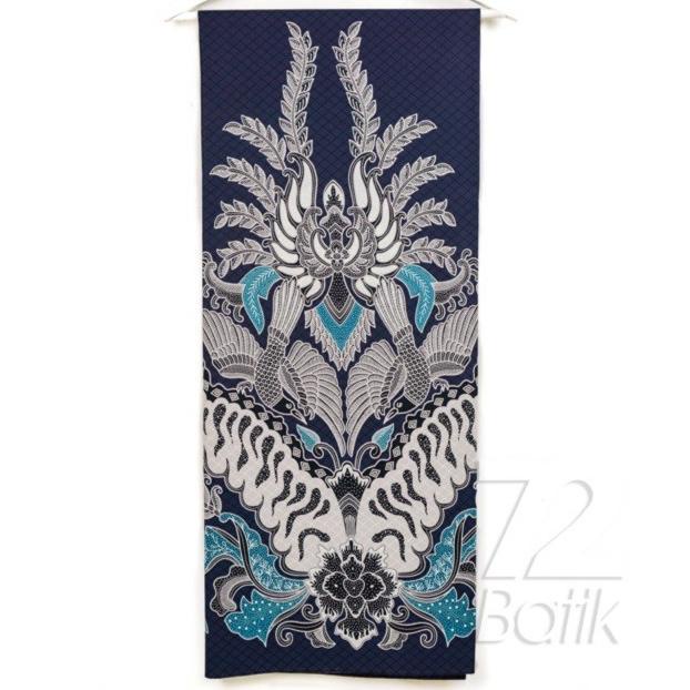 KAIN BATIK PREMIUM BAHAN KATUN PRIMISSIMA WARNA BIRU DONGKER MOTIF DSFS5464CD