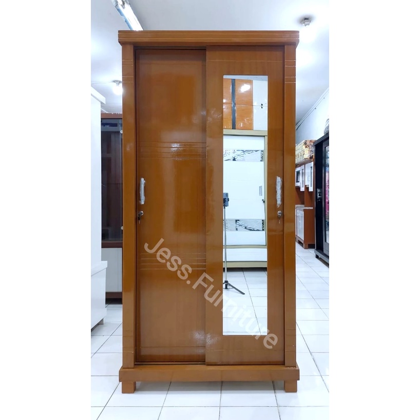 Lemari Baju 2 Pintu Multitriplek , Lemari Pakaian Sliding 2Pintu , Lemari Baju Minimalis , Lemari Ba