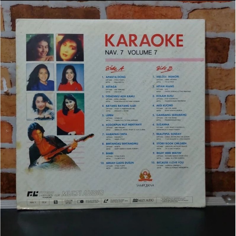 Laserdisc lagu indonesia top karaoke volume 7 titiek puspa