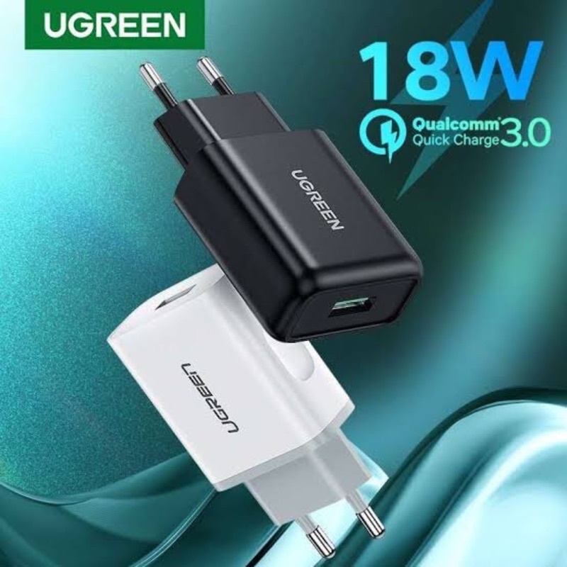 UGREEN Wall Charger 18W Fast Charging USB-A For iPhone X XR XS 11 PRO MAX