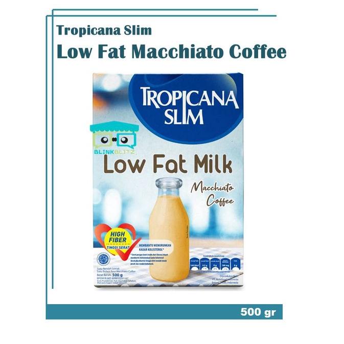

Terlaris--Tropicana Slim Low Fat Machiatto Coffee 500 gr Susu Diet Kopi Macchiato