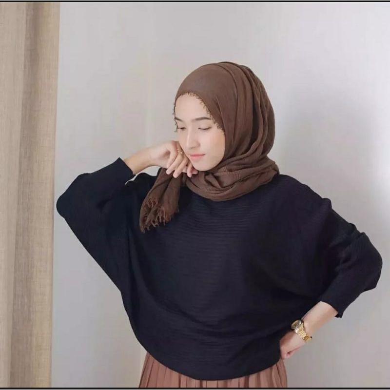 SWEATER RAJUT WANITA BATWING / BATWING BLOUSE / LASPERAL BATWING RAJUT