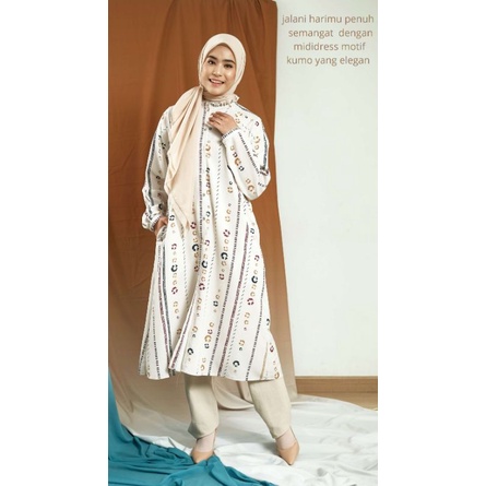 Busana tunik size S HERVIRA MIDI DRESS by Zoya original (COD)