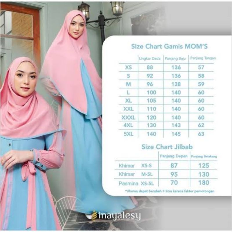 Gamis Dress Muslim Dewasa By Inayah Nancy terbaru