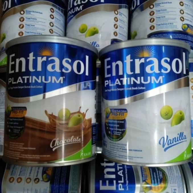 

[ COD ] Entrasol Platinum Vanilla 400 gr kaleng, Susu Senior susu lansia