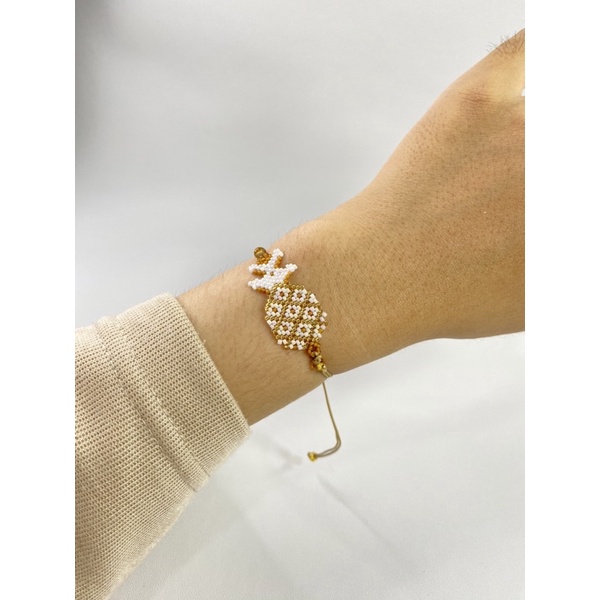 Gelang Nanas - Gelang Tali Manik Gelang Motif Buah