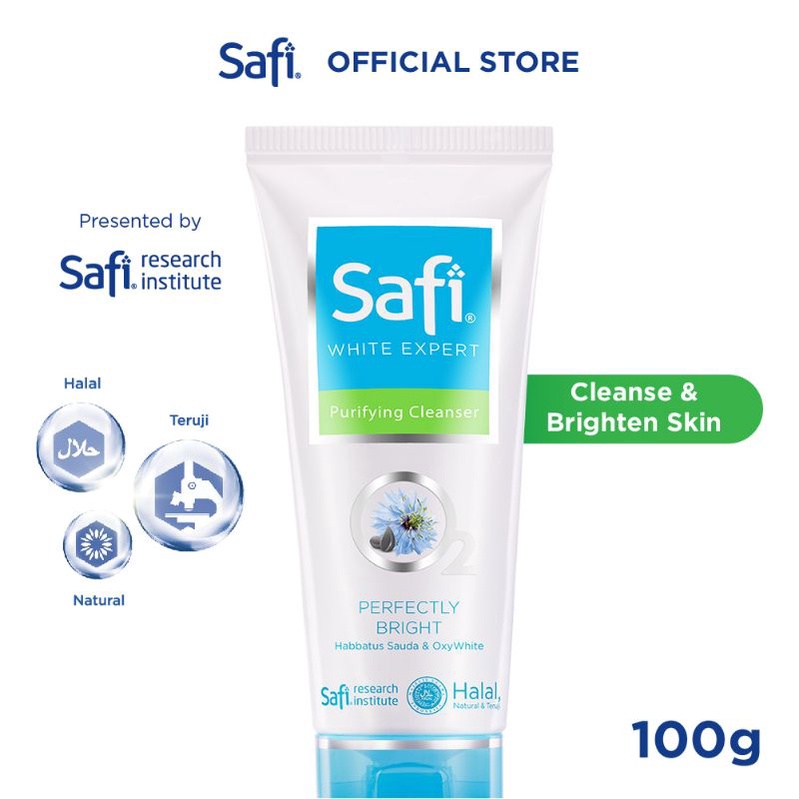 Safi White Expert Purifying Cleanser 50gr &amp; 100gr/HALAL