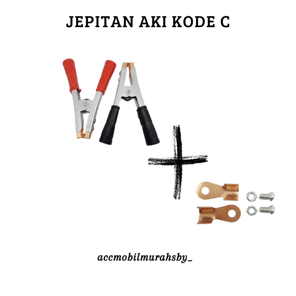 Jepitan kepala karet jumper aki besar clamp aki 600A Charger aki mobil  jepit kepala aki accu C