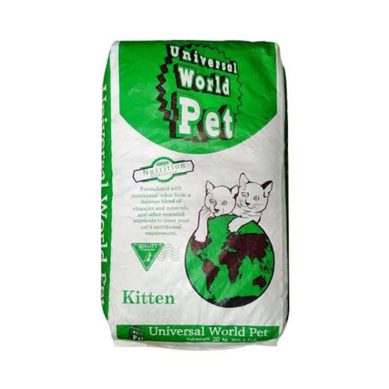 UNIVERSAL WORLD PET Kitten Kemasan 20kg - Makanan kucing universal kitten