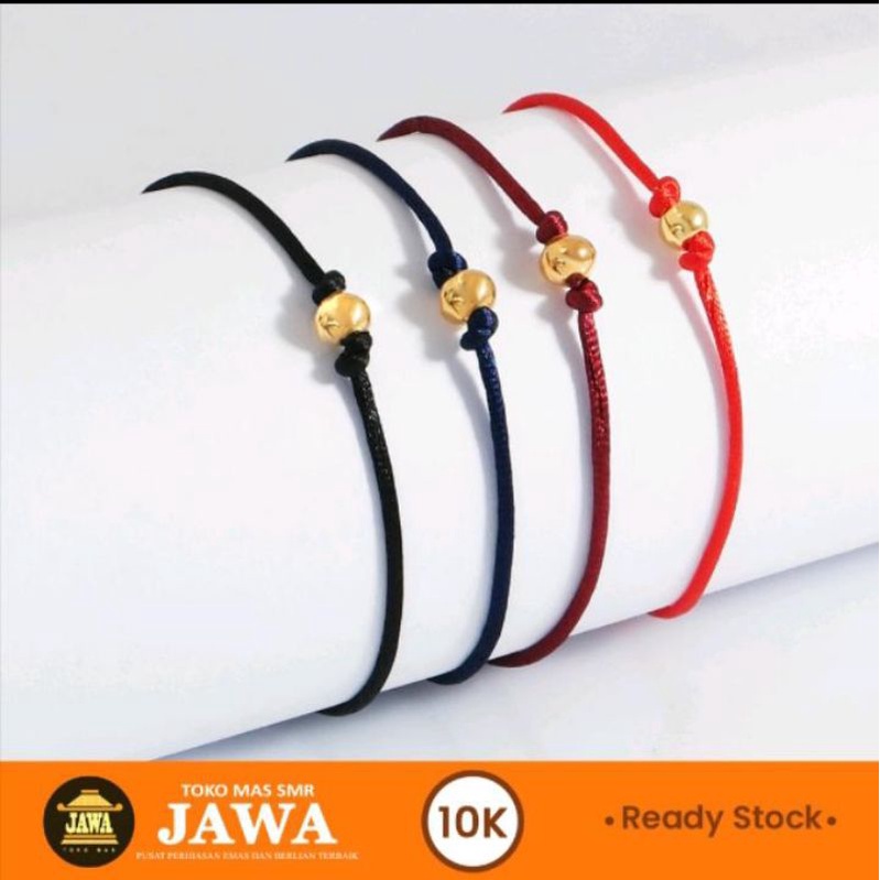 Gelang tali cade emas kadar 10karat "semar jawa"