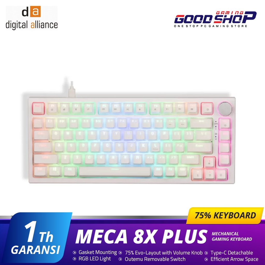 Digital Alliance MECA 8X Plus / 75% layout Keyboard Mechanical 84 Key