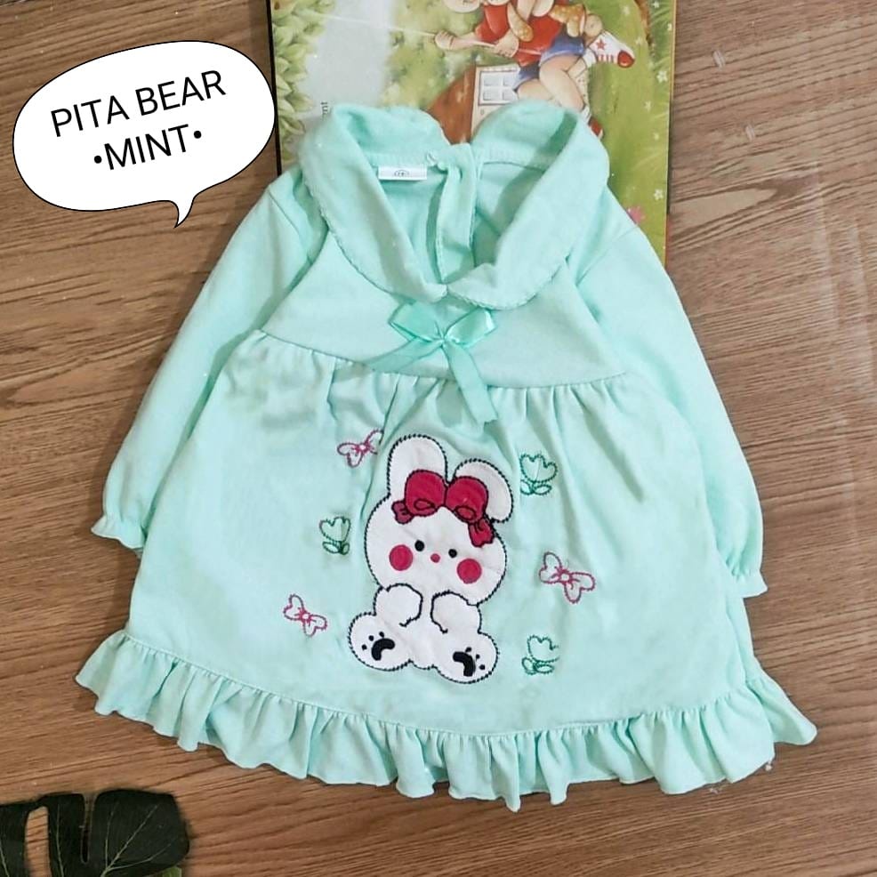 Dress Bayi Perempuan - Baju Bayi Anak Perempuan Usia 3-12 Bulan Motif Briana