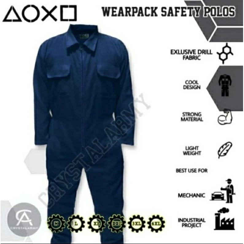 wearpack safety termurah / wearpack bengkel / seragam baju safety / katelpak safety